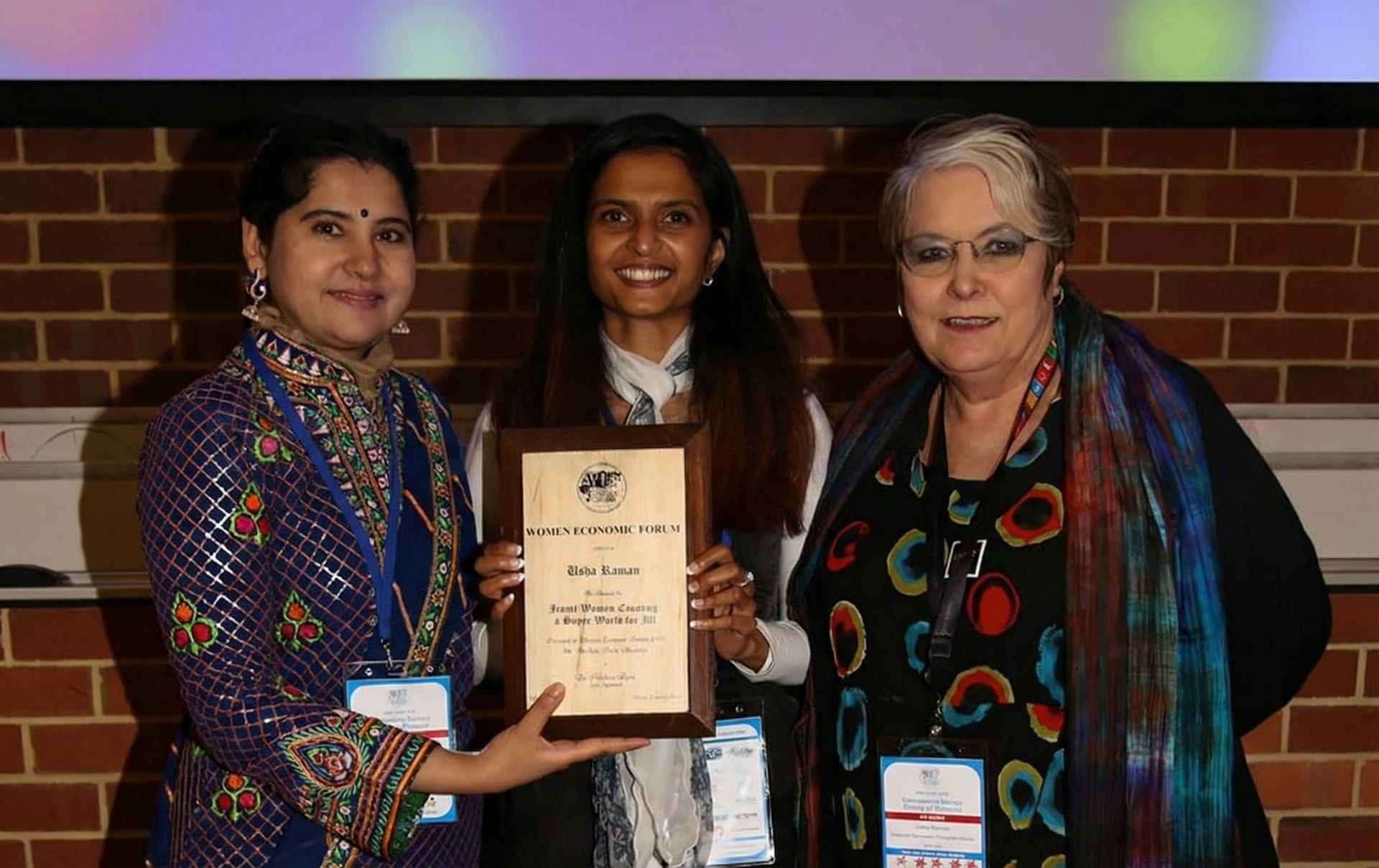 Award Recipient — Women's Economic Forum, Iconic Women Creating a Better Future
