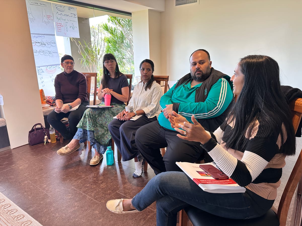 Group discussion during a training session